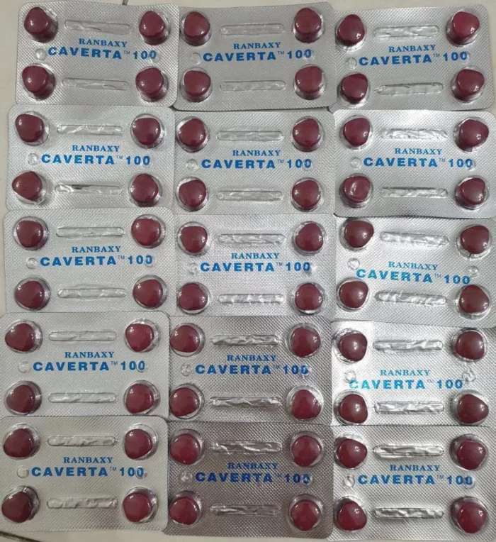 Caverta-100mg-pills Caverta 100mg sildenafil tablet 100mg